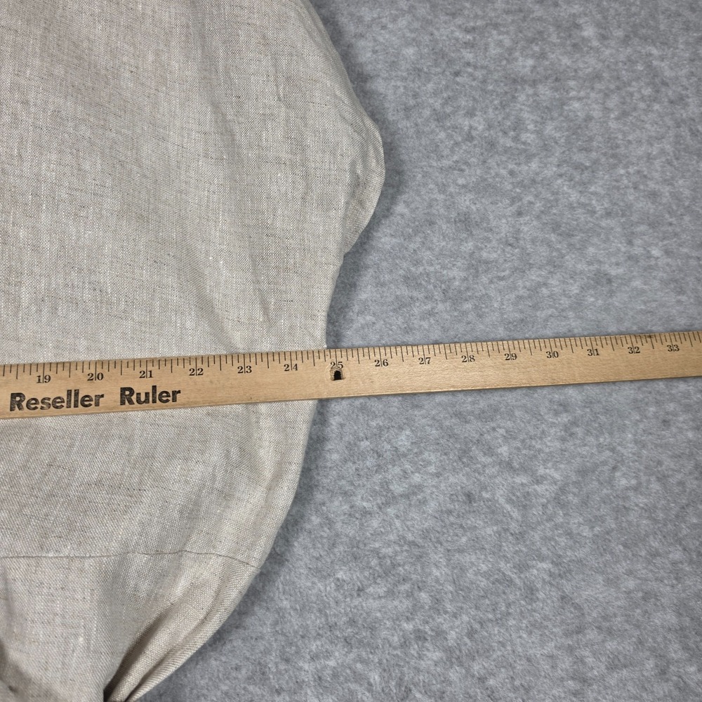 Only Child Dress Size 3XL Oatmeal Palo Wrap Minimalist Lagenlook Peasant Linen - Picture 9 of 13
